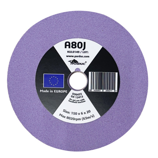 Grinding wheel 150x6x20-A80J P40 and Prosharp compatible Grinding wheel 150x6x20-A80J P40 and Prosharp compatible