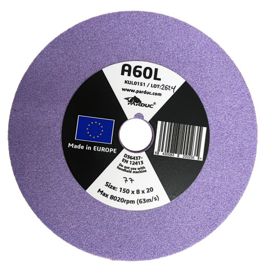 Grinding wheel 150x8x20-A60L P40 and Prosharp compatible Grinding wheel 150x8x20-A60L P40 and Prosharp compatible