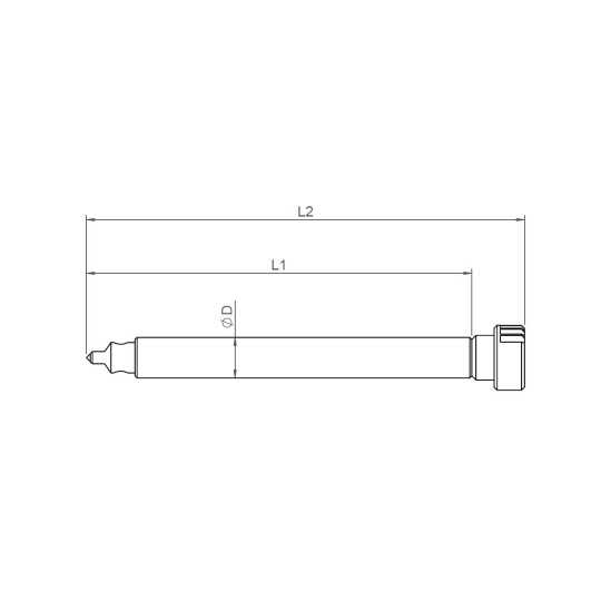 Diamond dresser M10x1 - 50