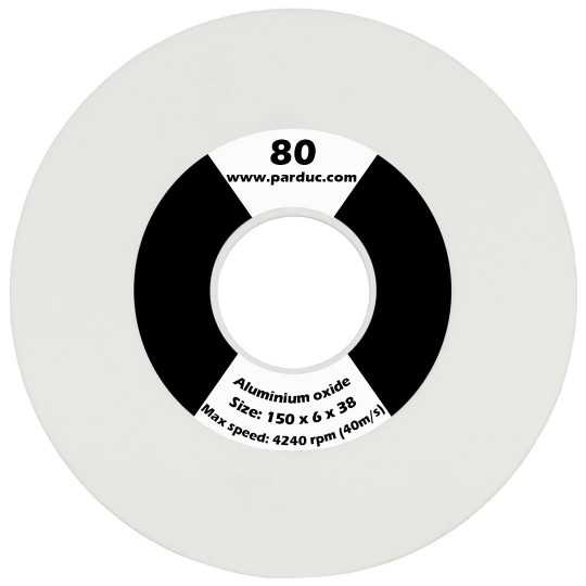 Grinding wheel 150x6x38-A80 SSM, P40, M20