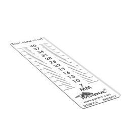 Diamond dresser 0,5" x 6" Radius gauge sticker Parduc® M25, Wissota compatible